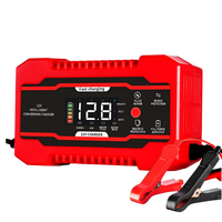 2025 nouveau chargeur de batterie de moto de voiture 12V 6A chargeur de batterie de voiture Intelligent chargeur de batterie au plomb de réparation d'impulsion Portable