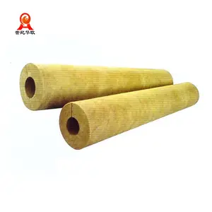 Rock Wool Fireproof Insulation Material For black carbon steel pipe insulation