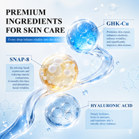 Soin de la peau coréen formulé avec du sérum au peptide de cuivre GHK-Cu 30 ml, Snap 8, acide hyaluronique, anti-âge, réparation de la peau, sérum raffermissant