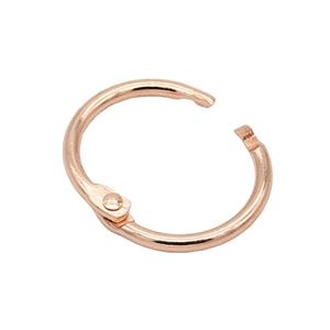 Anneaux de reliure pour carnet à feuilles mobiles en or rose de 1 pouce pour index et cartes - Product Image 2