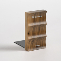 WOZOOM Décoration de bureau Rangement de bureau Serre-livres Design original Cadeaux en bois massif Art unique Design moderne