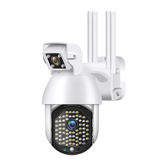 Dual Lens Outdoor 1080P PTZ IP Security Camera ICAM365 Pan-Tilt Night Vision with IR Motion Detection CCTV Surveillance Cam