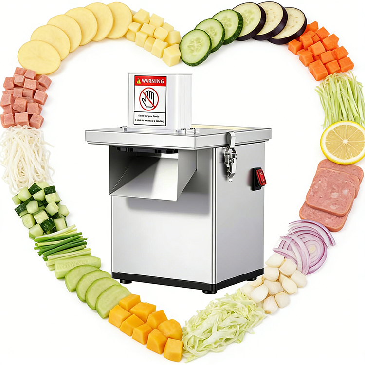 CE Certified Commercial Food Processor with Motor for Fruit & Vegetable Processing Low Noise 220V/50Hz for Polish Export