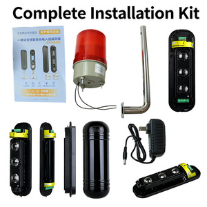 3-chùm hồng ngoại tường hàng rào báo động cảm biến cho sân an ninh không thấm nước & giả mạo cảnh báo - Product Image 3