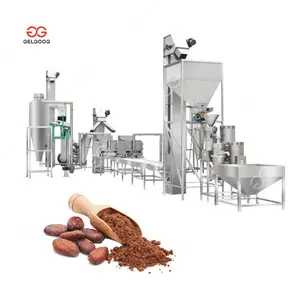 High Efficiency Cacao Bean Powder Production Making Machine Line Price Butter Cocoa Processing Plant