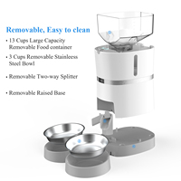 Bol d'eau automatique pour chaton, lait, minuteur automatique, fontaine lente pour animal de compagnie, ensemble, distributeur de nourriture pour chiots et chats