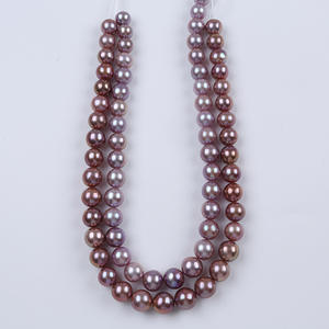 Cadena de Perlas Redondas Naturales de Agua Dulce Edison de 11-13 mm al por Mayor para Hacer Collares y Pulseras - Product Image 1