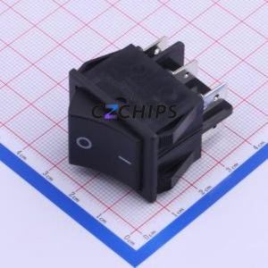SS31-BBIWQ-RD60-R Rocker Switch Through hole Component (THT) Switch 32.2mm 25.2mm 19.2mm Concave Bend - Product Image 2