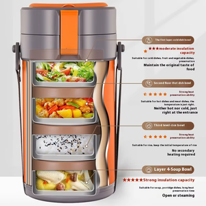 Offre Spéciale en acier inoxydable thermique Bento Box conservation de la chaleur déjeuner conteneur vaisselle stockage <span class=keywords><strong>pour</strong></span> pique-nique nourriture <span class=keywords><strong>pour</strong></span> <span class=keywords><strong>repas</strong></span> en plein air - Product Image 5