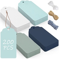 Étiquettes de cadeau colorées de mode personnalisée avec ficelle étiquettes à suspendre pour vêtements mariage artisanat anniversaire