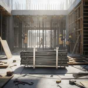 Étai de coffrage télescopique réglable en acier galvanisé pour support de construction, type échafaudage - Product Image 3