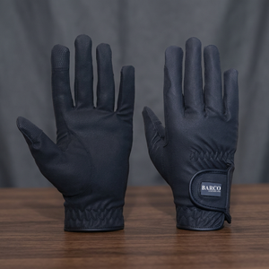 Gants d'équitation professionnels de haute qualité, demi-doigts, fermeture auto-agrippante, polyester, vêtements de sport unisexes, meilleur prix abordable - Product Image 1