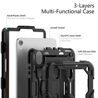 Étui universel en silicone pour tablette pour iPad mini 6, étui antichoc en silicone avec fente pour stylo, version renforcée