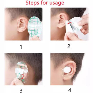 Protège-oreilles imperméables en film PU pour bébés, nouveau-nés et adultes ; protège-oreilles imperméables pour le bain, le shampoing et - Product Image 2