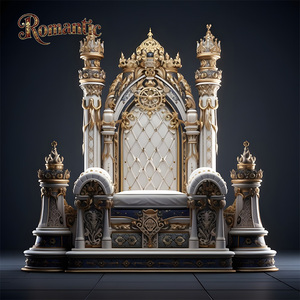 <span class=keywords><strong>Fauteuil</strong></span> artisanal durable de style européen, forme de château royal noble, vente d'usine, design d'art français de luxe, villa blanche, salon - Product Image 1