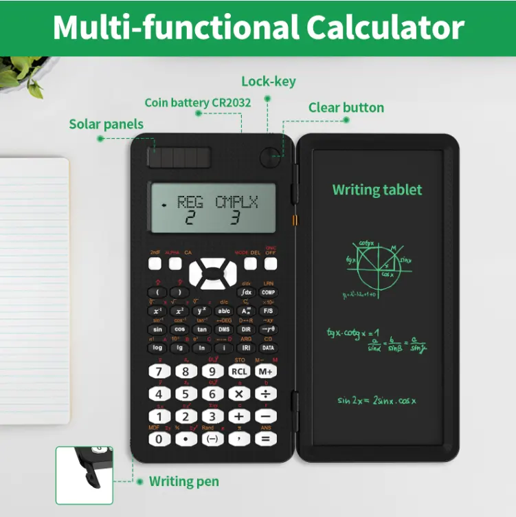 Scientific Calculator With Writing Tablet 991ms calculator 349 Functions Engineering Financial calculator For student Office