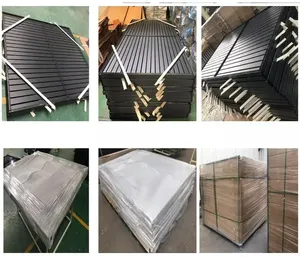 Puerta Corredera Automática Moderna de Aluminio en Cantilever, Precio de Fábrica, Puertas de Entrada Automáticas Eléctricas con Diseño de Rejilla - Product Image 4