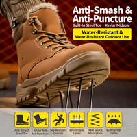 Chaussures de sécurité légères en acier avec soutien de la voûte plantaire, anti-fatigue et anti-écrasement pour entrepôt (vente en gros)