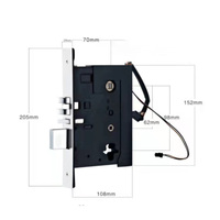 Cerradura electrónica inteligente para Hotel, pieza de cerradura mecánica con muesca, ET600RF