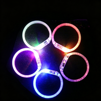 Bracelets lumineux LED en acrylique, bracelets phosphorescents, impression sérigraphique pour concert, fête, course nocturne, club, événement nocturne