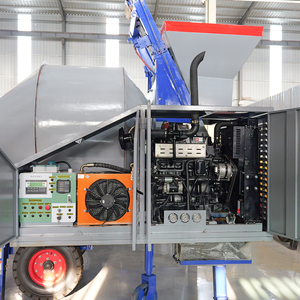 مضخة خرسانة صغيرة لصب الأعمدة من 20م³ إلى 30م³، خلاطة خرسانة ذاتية مع مضخة - Product Image 5