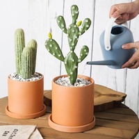 Offre Spéciale : Mini Pot en Terre Cuite pour Plantes Succulentes, Plateau en Céramique, Jardinière pour Cactus et Fleurs, Suspendu ou à Poser au Sol, Design Classique, Vente en Gros