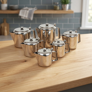 Stainless Steel Mirror Finish Classic Style <b>Tea</b> <b>Pot</b> Durable Kettle Lid BPA Free 1L Capacity Home Office Cafes Restaurants Heat - Product Image 2