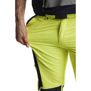 BLAKLADER - 199716423389D100 Pantalones de alta visibilidad 4 vías stretch Amarillo/Azul marino-EAN 7330509657355 ROPA DE TRABAJO DE LA HI-VIS - Product Image 4