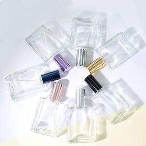 LK Packaging 30ml <b>Square</b> <b>Glass</b> Perfume Bottle With Screen Printing Custom Logo Refillable Spray Bottle - Product Image 1