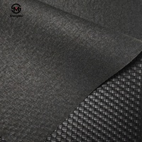 Tapis en cuir artificiel noir PVC bon marché avec texture élastique en relief anti-dérapant au toucher doux pour une utilisation sur les sacs de sièges de voiture