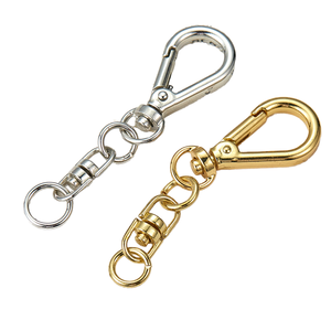 พวงกุญแจโลหะผสมสังกะสีทรงกลมสุดหรู ดีไซน์เก๋ พร้อมตัวล็อคแบบก้ามปู และจี้เชื่อมต่อสำหรับกระเป๋า ลดราคาสุดพิเศษ - Product Image 1