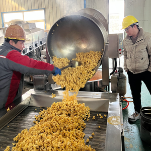 Máquina para hacer palomitas de maíz grande eléctrica de Gas automática Industrial olla de palomitas de maíz dulce <span class=keywords><strong>gourmet</strong></span> de caramelo crujiente gigante comercial con Mezclador - Product Image 6