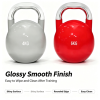 Haltères de musculation personnalisés avec logo, kettlebells en acier galvanisé, kettlebells de compétition en fonte