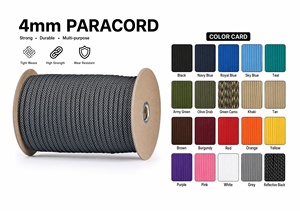 Cuerda de Paracaídas de Poliéster y Nailon Resistente, 7 Hilos, 325 Pies, Cuerda Trenzada para Tiendas de Campaña, Cuerda de Paracord de 4 mm, Cuerdas de Sujeción - Product Image 4