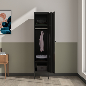<span class=keywords><strong>Garde</strong></span>-robe Moderne armoire de la Chambre principale simple porte <span class=keywords><strong>en</strong></span> Acier Chambre armoire de rangement armoire - Product Image 2