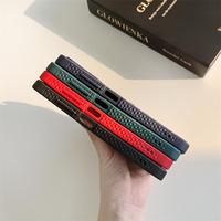 Grille En Cuir Texture Mince Téléphone Cas pour Samsung s25 Ultra Mince Souple TPU Losange Couverture Shell