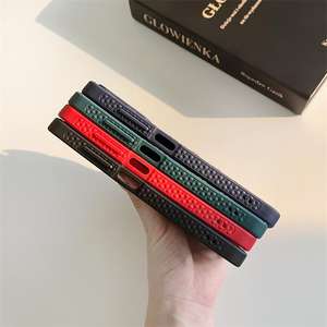 Grille En Cuir Texture Mince <span class=keywords><strong>Téléphone</strong></span> Cas <span class=keywords><strong>pour</strong></span> <span class=keywords><strong>Samsung</strong></span> s25 Ultra Mince Souple TPU Losange Couverture Shell - Product Image 3