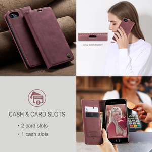 เคสฝาพับกันกระแทกสำหรับ <span class=keywords><strong>iPhone</strong></span> SE 2024 SE2 SE4 SE3 6 6 6S 7 <span class=keywords><strong>8</strong></span> PLUS 5 5S S 013เคสฝาพับหนังสีด้านย้อนยุค - Product Image 6