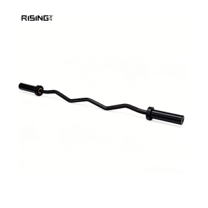 <span class=keywords><strong>Barre</strong></span> d'haltères en acier Cerakote de Rising Fitness pour l'haltérophilie et la salle de sport. Produit de poids libres - Product Image 1