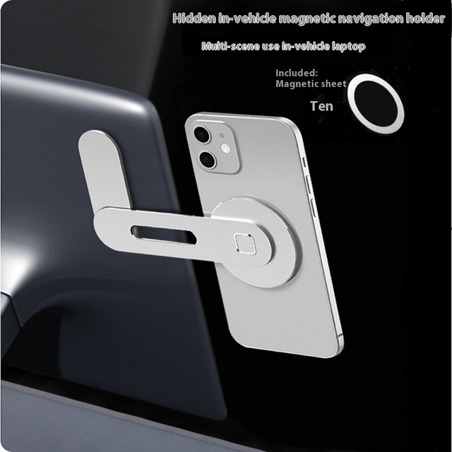 BHD Magnetic Levitation Screen Car Navigation Bracket Aluminum Alloy Adjustable Height Mobile Phone Holder for Car Dashboard
