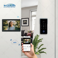 Trudian Home Smart 10 pouces IPS écran tactile visiophone Maison 2 fils interphone vidéo téléphones de porte anneau sonnette W sonnette caméra