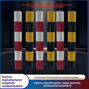 Poteaux de signalisation routière réfléchissants multicolores (rouge, blanc, jaune, noir) en PMMA, embouts d'intersection, poteaux d'avertissement, garde-corps - Product Image 2