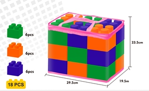 Giant Jumbo Block Kids Construction Toy Plastic <b>Building</b> Blocks STEM DIY Bricks for Playground Castle & Kindergarten - Product Image 2
