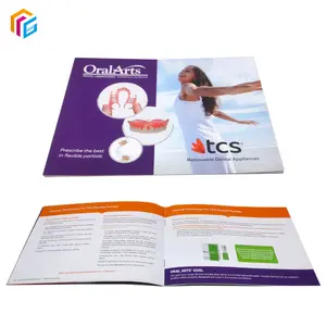 Color Print Soft Cover Saddle Stitch Book Printing Brochure Booklets