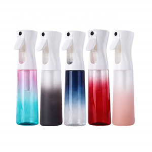 Vaporisateur de cheveux bouteille continue Fine brume pulvérisateur 300ml Salon vaporisateur cheveux monsieur vide en plastique eau giclée bouteille pour barbier - Product Image 1