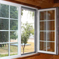 Vente en gros d'usine de fenêtres en arc Upvc modernes européennes personnalisées Fenêtre en arc triple verre avec cadre en PVC extérieur français avec gril