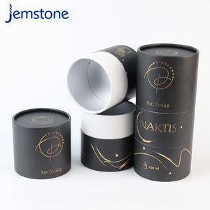 Envase de Tubo de Cartón Rígido para Velas de Cera de Soja y Perfume Reciclable al por Mayor, Tubo de Papel para Velas con Tapas - Product Image 5