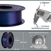 Filamento para Impresora 3D TINMORRY, 1.75mm, Filamento PETG Ecológico, PLA/ABS/PETG/ASA/TPU, 1KG/ROLLO, Varillas de Plástico Galaxy PETG