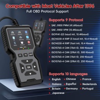 Herramienta de Diagnóstico OBD2 Profesional - Lector/Reiniciador de Códigos de Alto Rendimiento, Flujo de Datos en Tiempo Real, Sin Necesidad de Batería, Interfaz USB