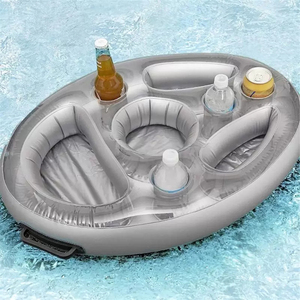 <span class=keywords><strong>Posavasos</strong></span> Inflables Personalizados, Bandeja Flotante para Bebidas, Cerveza, Spa, Bar, PVC, Accesorios para Piscina, Flotador - Product Image 1